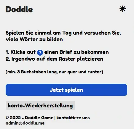 German Doddle instructions